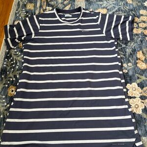 Columbia Omni- Shade Navy & White Striped Dress